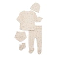 thumbnail image 1 of Bliss by Garanimals Baby Layette Pajama, 5-Piece Set, Sizes 0–9M, 1 of 6