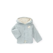 Bliss by Garanimals Baby Boys or Girls Zip-Up Fleece Hoodie, Sizes 6M-24M