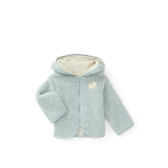 Bliss by Garanimals Baby Boys or Girls Zip-Up Fleece Hoodie, Sizes 6M-24M