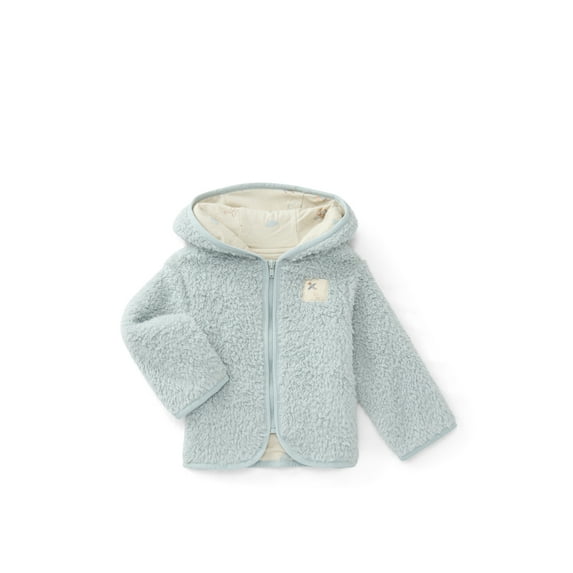Bliss by Garanimals Baby Boys or Girls Zip-Up Fleece Hoodie, Sizes 6M-24M