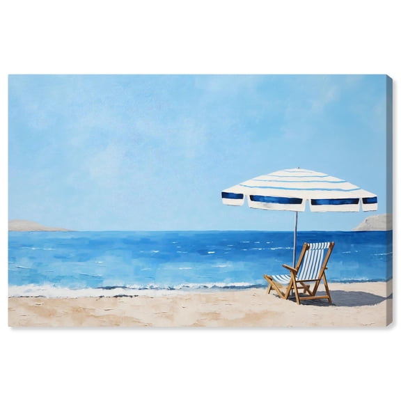 Bliss by the Beach Canvas Glam Beach Wall Art by Art Remedy, Gallery Wrapped, 30" x 20"