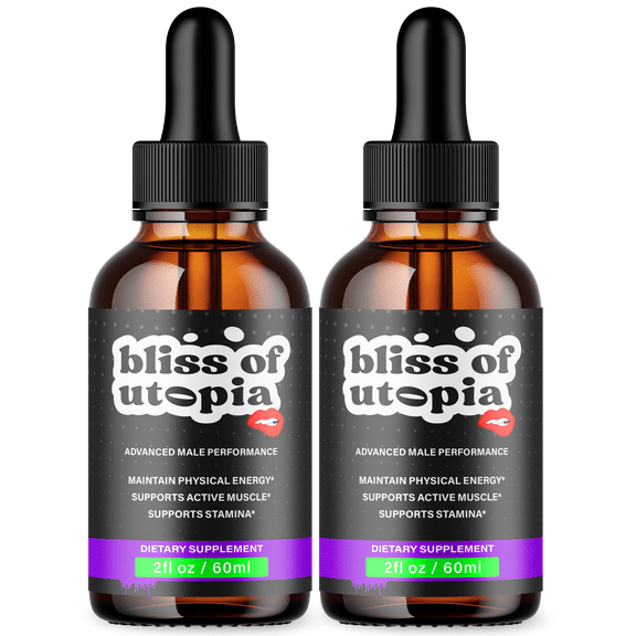 Bliss of Utopia Drops Advanced Performance Support Liquid Supplement Blissofutopia (60 Servings)