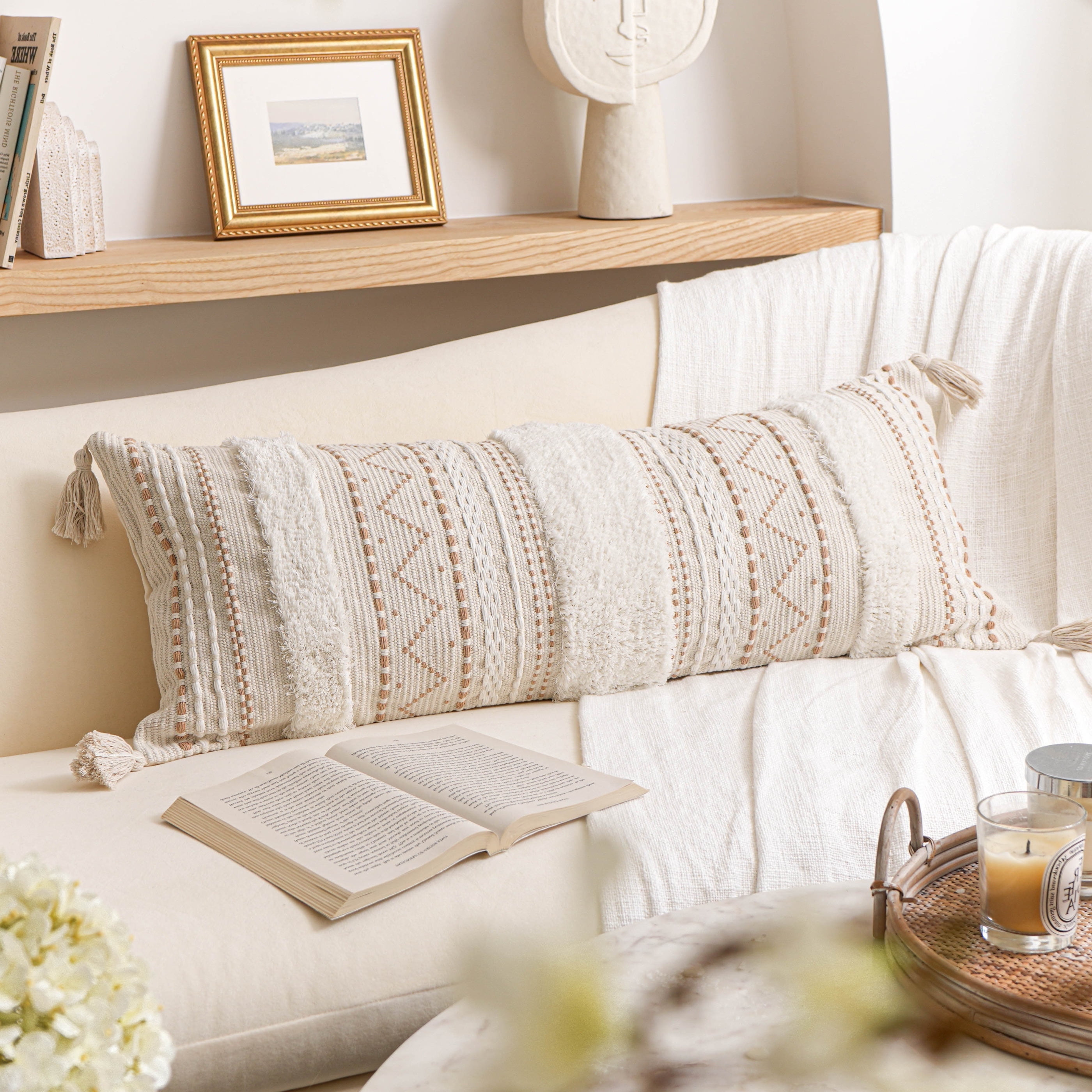Light & Living Kussen 60x30 cm BUBION crème - Kloosterhuis Wonen en Cadeaus Light & Living Kussen 60x30 cm BUBION crème - Kloosterhuis Wonen en Cadeaus
