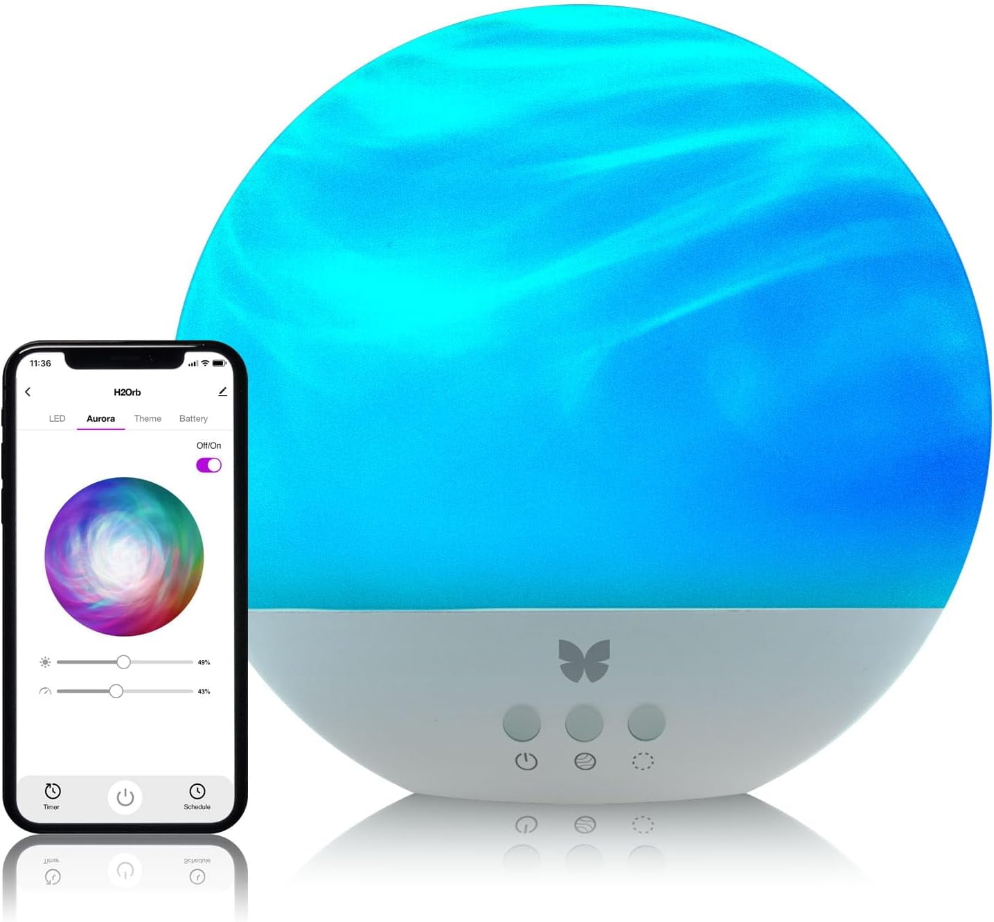 H2Orb 7.5" Multicolor LED Waterproof Floating Orb Light