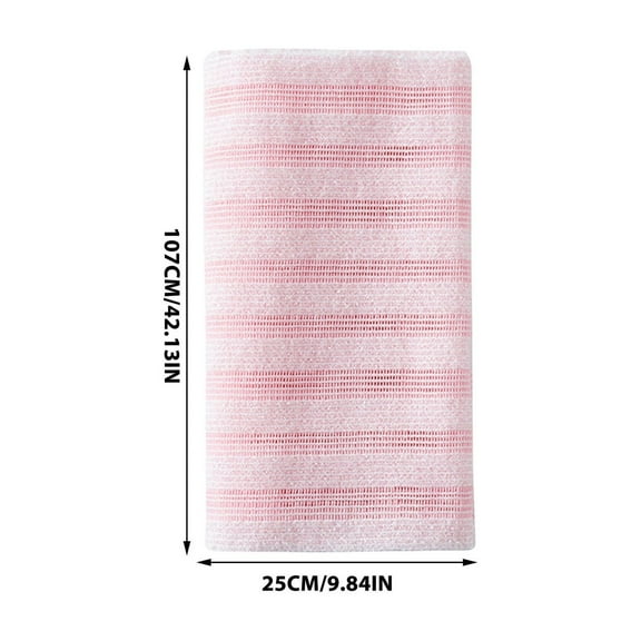 Blissal Exfoliating Shower Towel Long Strip Back Scrubber for Body Cleansing and Hard-To-Reach Areas, Clean Towels for Face and Sensitive Skin