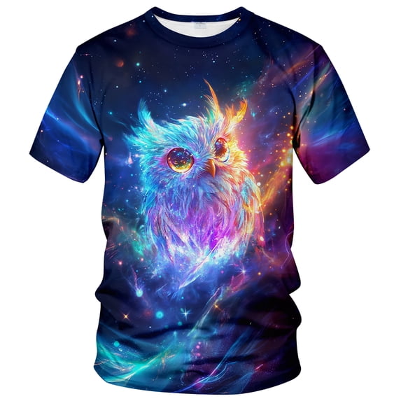 Blissboy Owl Graphic T‑Shirt Fantasy Animal Tee Shirt
