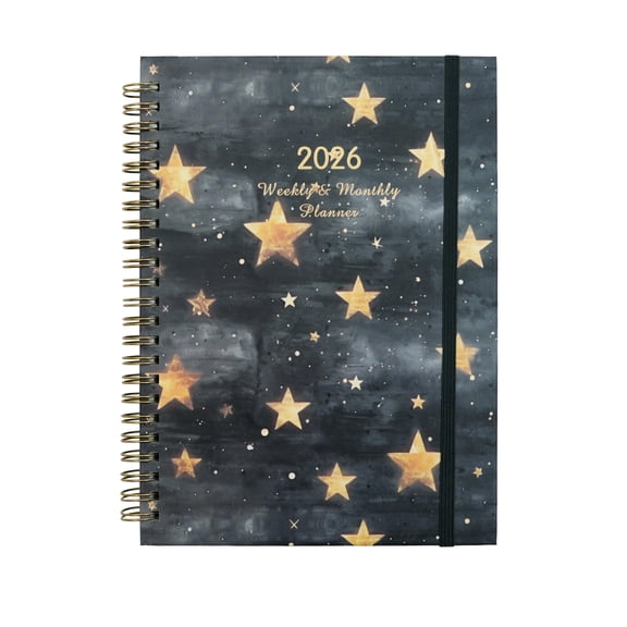 Blisscok Diary 2026 Weekly Planner Notebook - Annual Weekly & Monthly Agenda Planner,21.5x16.6cm Scheduling & Time Management for Daily life, Work, Students