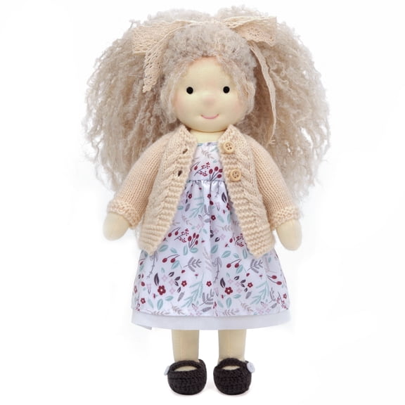 BlissfulPixie Handmade Wedding Gift Mother's Day Gift Waldorf Collect Rag Doll Birthday Gift with Exquisite Box