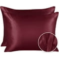 thumbnail image 1 of Blissford Satin Pillowcase with Zipper – Soft and Silky King Size Pillowcase for Hair and Skin – Reduces Facial Wrinkles - Durable Pillow Cover That Feels Soft and Cool All Night Long – Set of 2, 1 of 5