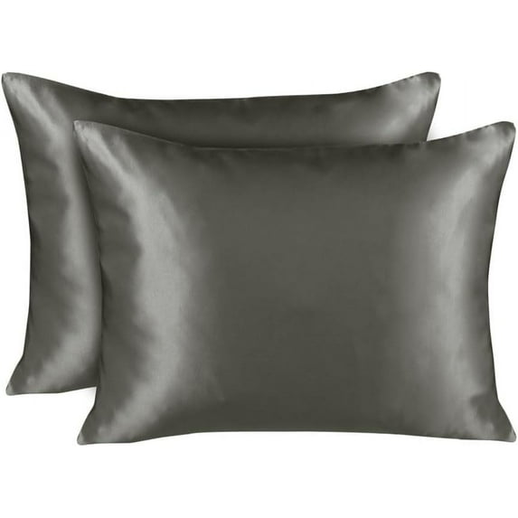 Blissford Satin Pillowcase with Zipper – Soft and Silky King Size Pillowcase for Hair and Skin – Reduces Facial Wrinkles - Durable Pillow Cover That Feels Soft and Cool All Night Long – Set of 2