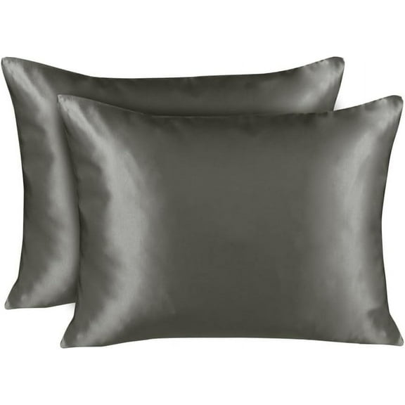 Blissford Satin Pillowcase with Zipper – Soft and Silky King Size Pillowcase for Hair and Skin – Reduces Facial Wrinkles - Durable Pillow Cover That Feels Soft and Cool All Night Long – Set of 2