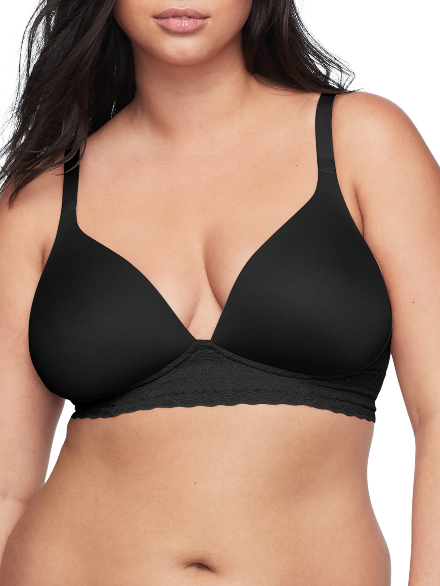 Blissful Benefits By Warner's Women's Ultra Soft Wirefree With Lace Bra  RO5691W