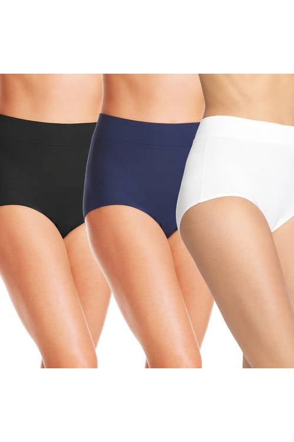 Blissful Benefits by Warner's No Muffin Top Brief Panties 3PK
