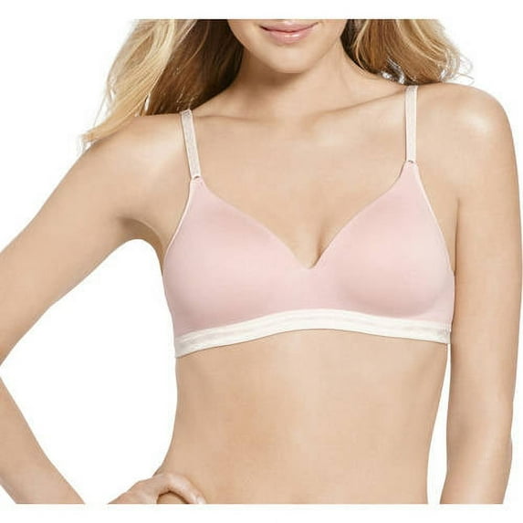 Blissful Benefits by Warner's Women's 36B Polyester Ultrasoft Wire-Free Contour Bra, Pink