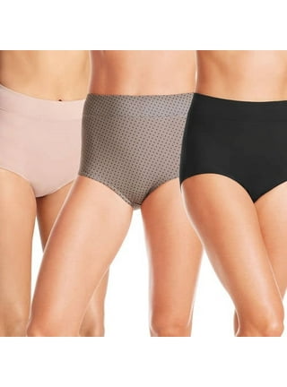 Blissful Benefits by Warner's Women's No Muffin Top Seamless Hipster  Panties 3-Pack, Style RU0503W