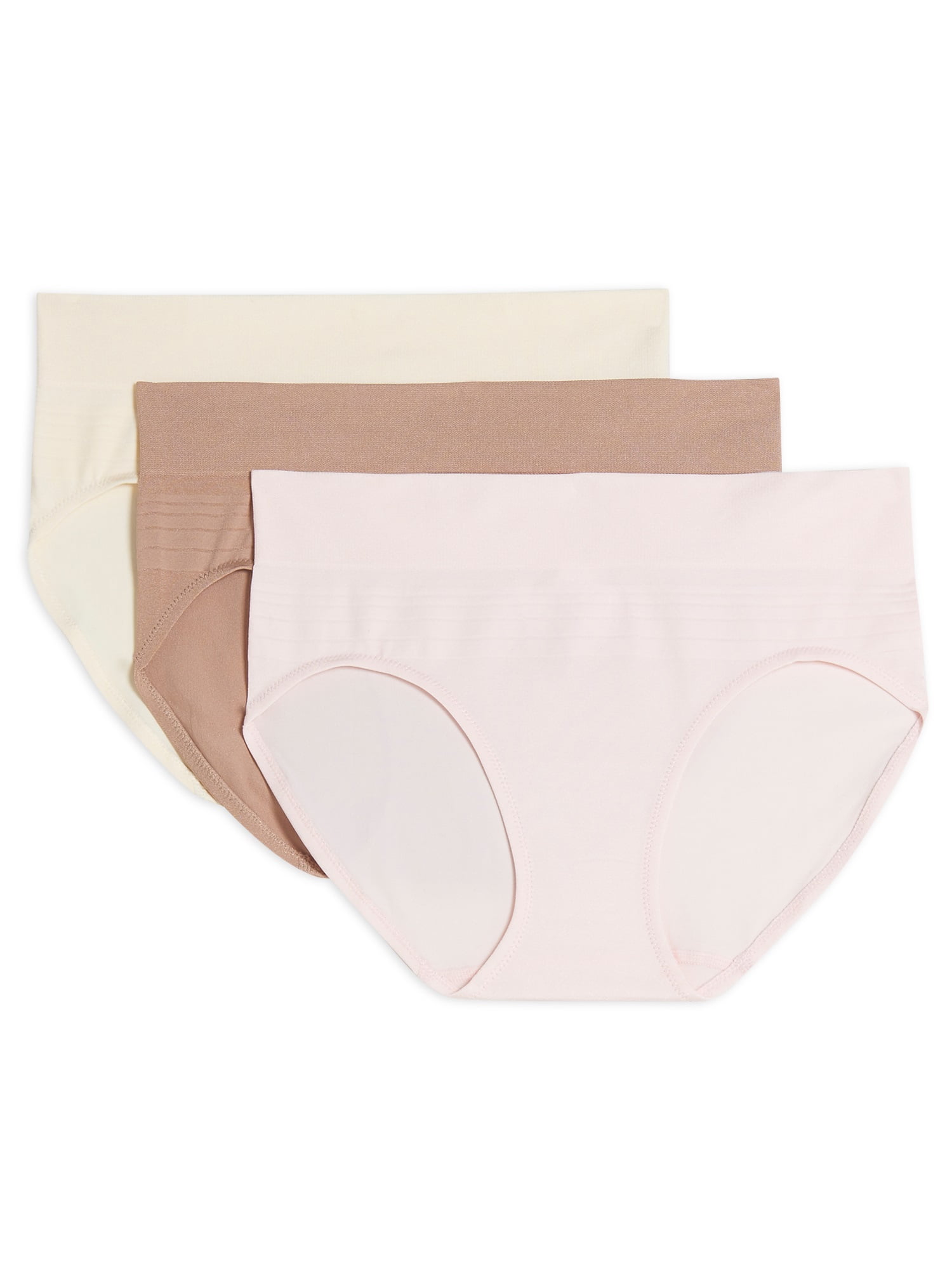 Blissful Benefits by Warner's Women's No Muffin Top Brief Panties 3-Pack,  Style RS4383W 