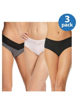 3 Pack High Waist Tummy Control Panties for Women, Lace Underwear No Muffin  Top Shapewear Brief Panties