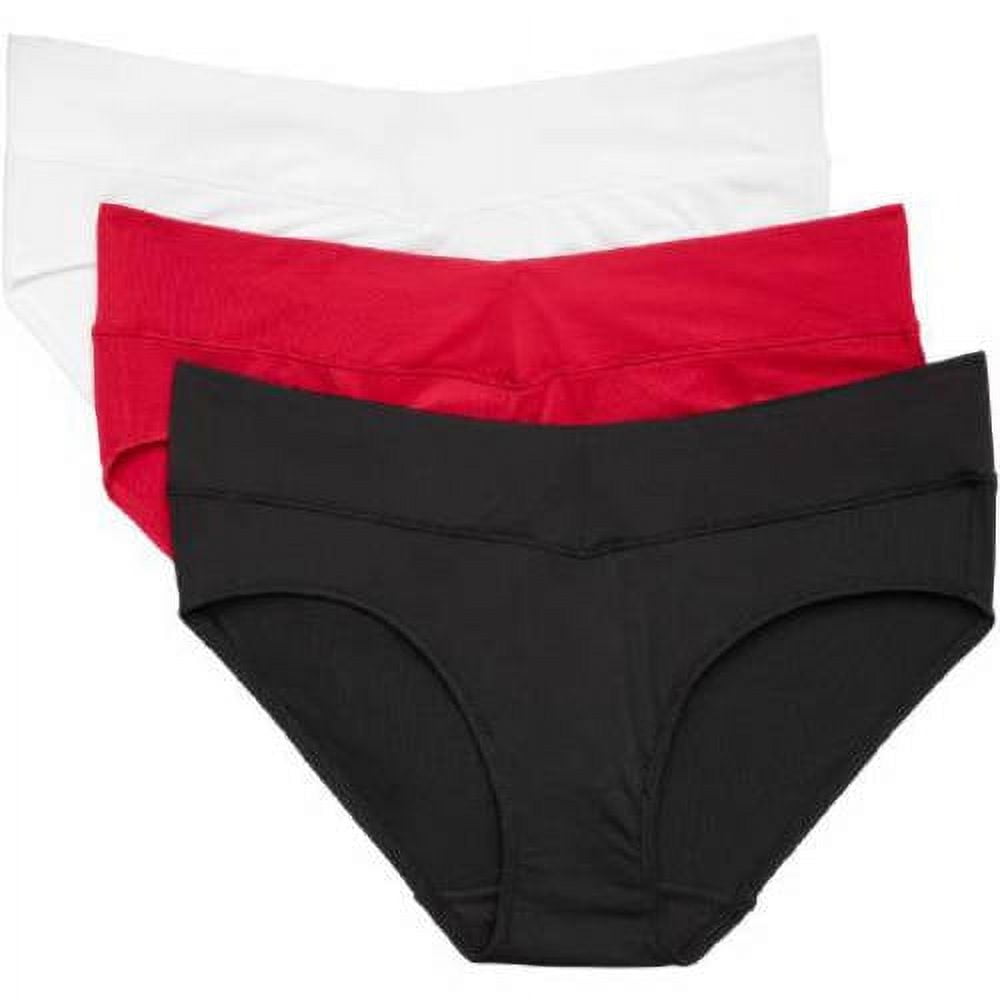 Blissful Benefits by Warner's Women's No Muffin Top Hipster Panties 3-Pack, style RU3383W