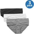 thumbnail image 1 of Blissful Benefits by Warner's® Women's No Muffin Top Micro Hipster 3-pack RU3383W, 1 of 1