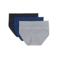 thumbnail image 1 of Blissful Benefits by Warner's Women's No Muffin Top Seamless Brief Panties 3-Pack, Style RS1503W, 1 of 1
