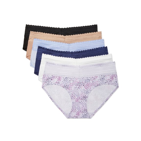Blissful Benefits by Warner's Womens No Muffin Top Tailored 6-Pack Hipster RU1796W