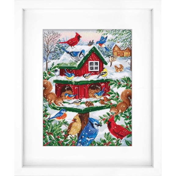 Luca-S Cross Stitch Kit - Blissful Bird Feeder, B2417