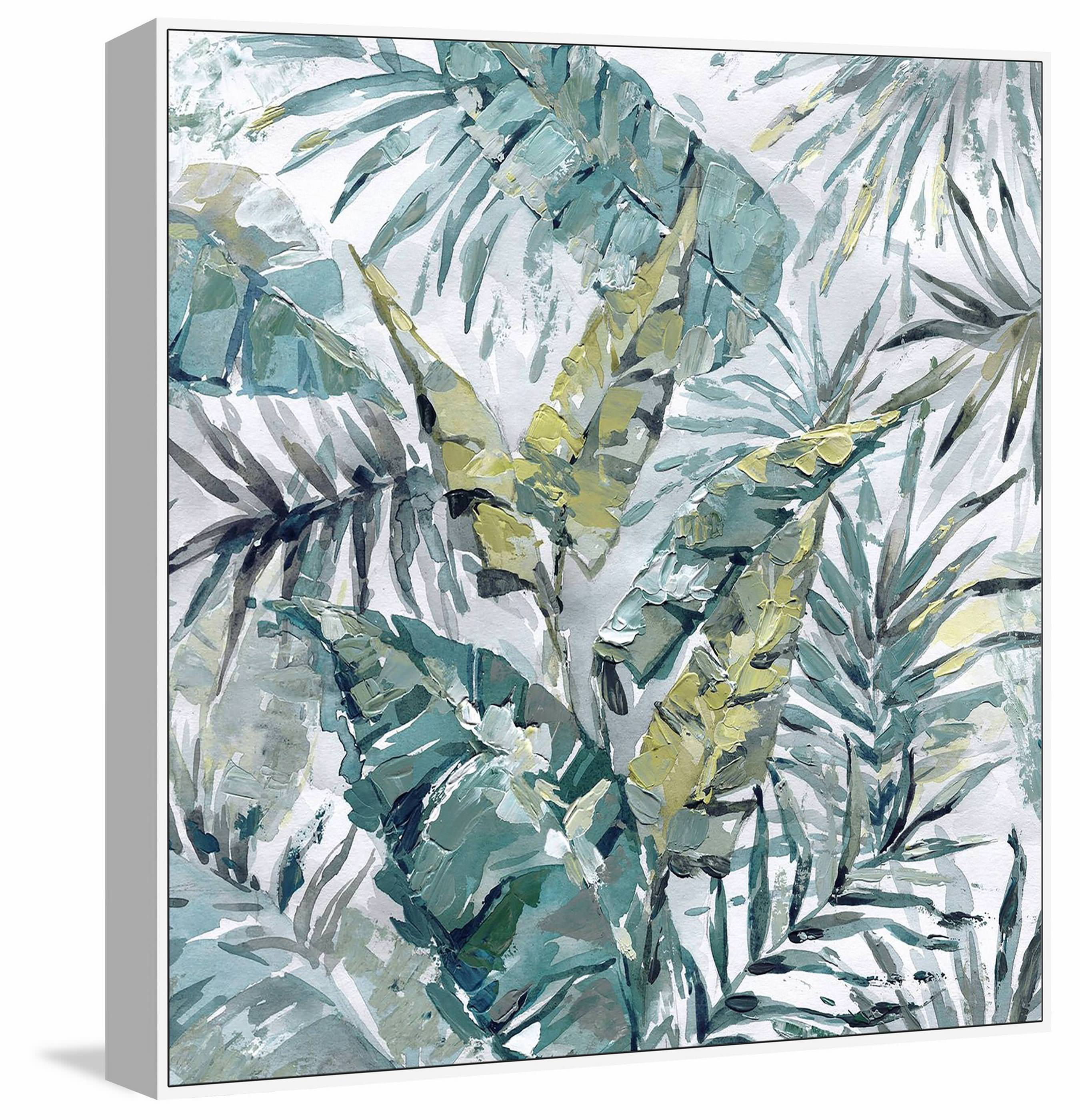 Blissful Floater Framed Painting Print on Canvas