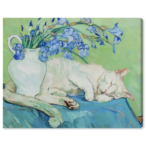 Blissful Nap II Rustic Chic Farmhouse Canvas Wall Art by Art Remedy, Gallery Wrapped, 30"x24"