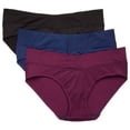 thumbnail image 1 of Blissful benefits by warner's no muffin top hipster panties 3pk, 1 of 1