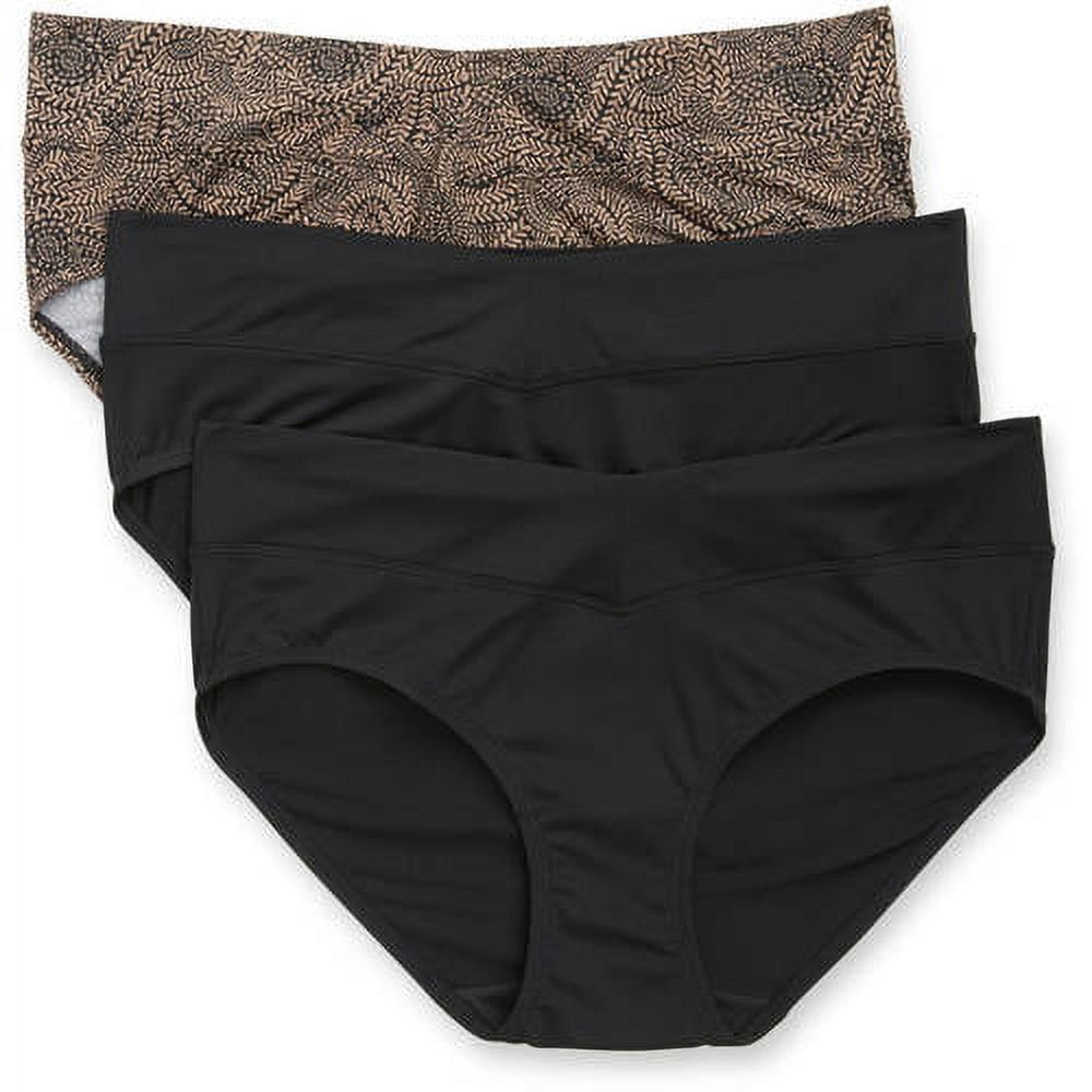 Blissful benefits by warner's no muffin top hipster panties 3pk