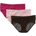 thumbnail image 1 of Blissful benefits by warner's no muffin top hipster with lace cotton panties, Style RU0093W, 3 pack, 1 of 4