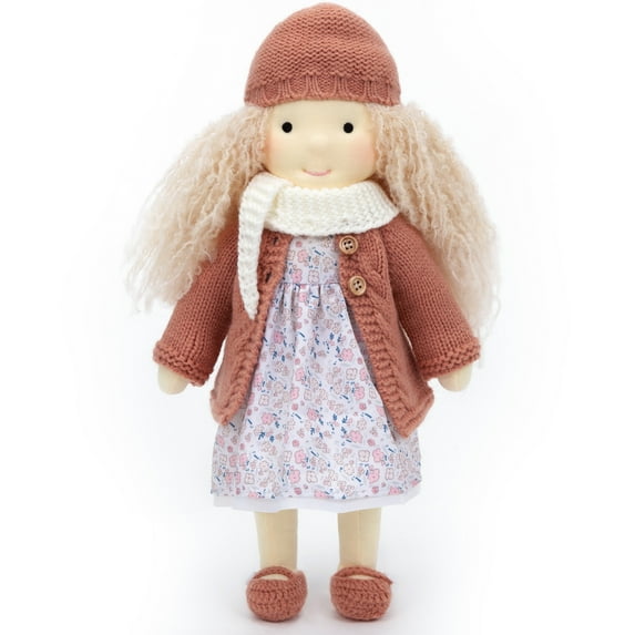 BlissfulPixie Easter Present Waldorf Doll Handmade Rag Doll - Birthday Present with Beautiful Present Box-Genesis 12"