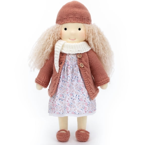 BlissfulPixie Easter Present Waldorf Doll Handmade Rag Doll - Birthday Present with Beautiful Present Box-Genesis 12"