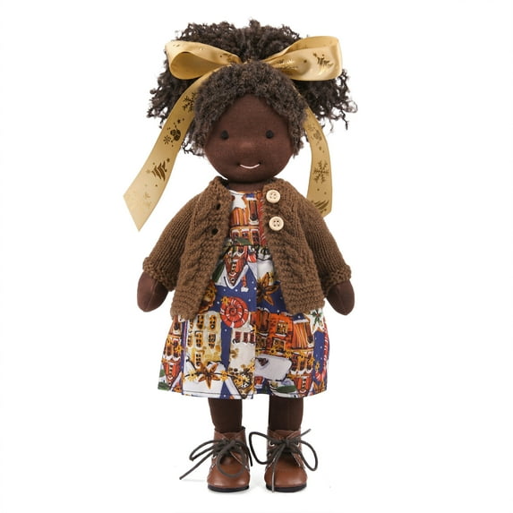 Children's Day Gift for Kids - Waldorf Doll Handmade Rag Doll Birthday Gift for Kids Collectors Plush Doll with Exquisite Box