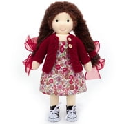 BlissfulPixie Handmade Present for Girlfriend Waldorf Collect Rag Doll Birthday Present with Exquisite Box-Valentina 12