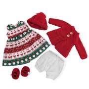 BlissfulPixie Handmade Waldorf Doll Clothes 12 inch clothing Set with Pretty Box Girl Christmas Birthday Gift-Allisons Clothes Accessories