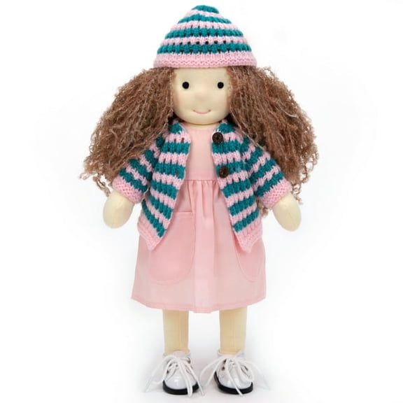 BlissfulPixie Handmade Wedding Present for her Waldorf Collect Rag Doll Birthday Present with Exquisite Box-Serenity 12"