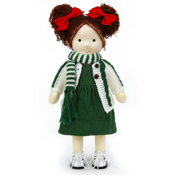 BlissfulPixie Handmade for Wife Waldorf Collect Rag Doll Birthday Present with Exquisite Box-Kinsley 12"