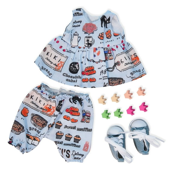 BlissfulPixie Waldorf Doll Clothes - Cozy Sweater & Dress for 12-inch Dolls