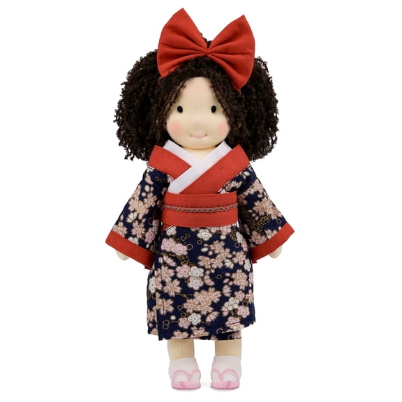 BlissfulPixie Waldorf Doll Handmade Rag Doll - Personalized Collectors Plush Doll for Kids Birthday Present with Beautiful Present Box-Sophie 12"