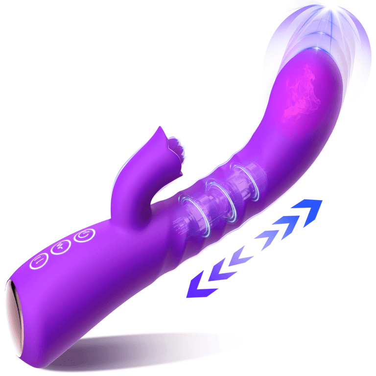 biggest vibrating dildo Blissmakers Thrusting Rabbit Vibrator Dildo for G Spot Stimulation,Heating  Licking Vibrator with Multiple Vibration Modes,Rechargeable Vibrating Dildo  Adult Sex Toys for Women & Couple