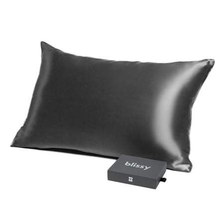 Blissy Silk Pillowcase - Standard - Grey