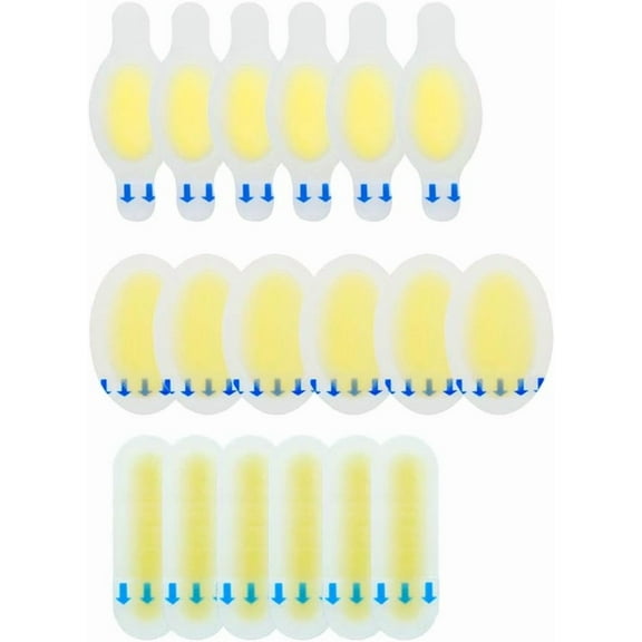 Blister Bandages, Blister Pads (18PCS) Gel Blister Cushions, Blister Pads, Hydrocolloid Seal Adhesive Bandages for Fingers, Toes, Heel Blister Prevention & Recovery, Waterproof, Ultra-Thin