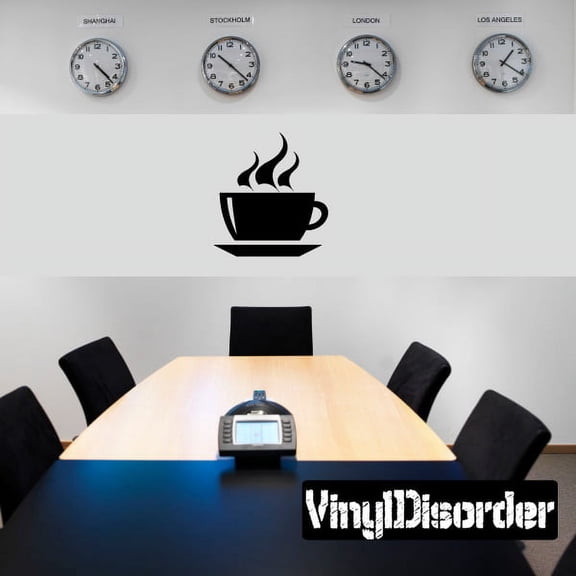 Blistering Hot Coffee Cup Decal - 36 Inches