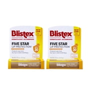 Blistex Five Star Lip Protection SPF 30 0.15 oz Pack of 2