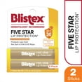 thumbnail interactive-video image 1 of Blistex Five Star Protection Lip Balm, SPF 30, 0.15 Ounce; 2 Count, 1 of 9