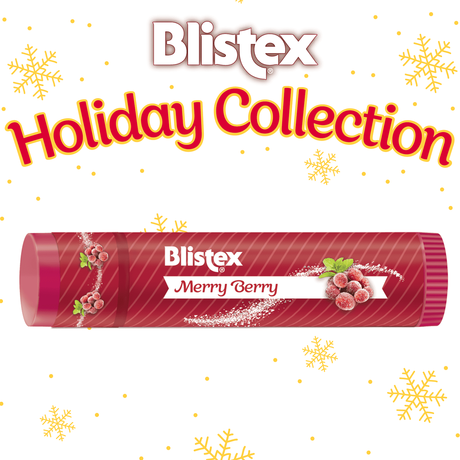 Blistex Holiday Merry Berry Flavor Moisturizing Lip Balm, 1 Lip Balm Stick