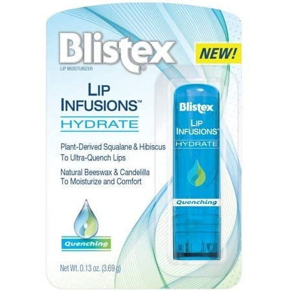 2 Pack Blistex Lip Infusions Hydrate Lip Moisturizer 0.13 Ounce