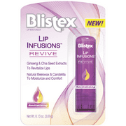 Blistex Lip Infusions Revive Lip Balm with Ginseng & Chia Seed Extracts, 0.13 Ounce, One Count