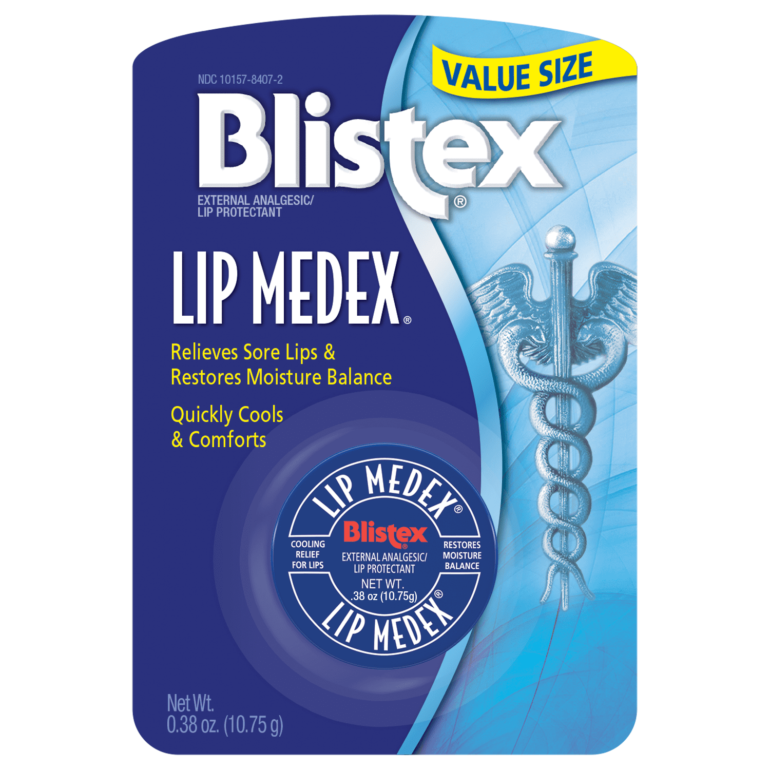 Blistex Lip Medex Lip Balm Jar, 0.38 Ounces, One Count